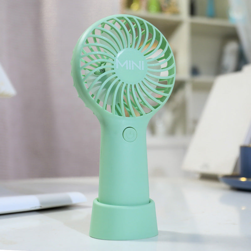 Portable Handheld Fan with Ergonomic Design USB Rechargeable Compact Personal Cooling Fan