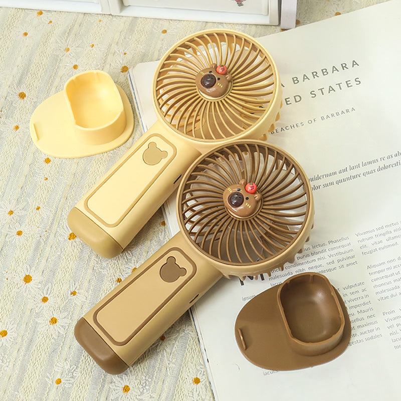 Portable USB Table Fan with Adjustable Tilt and Playful Animal Design for Women