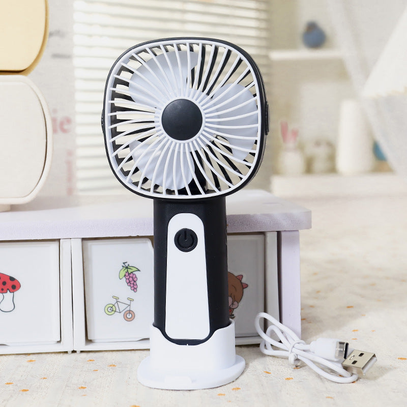 Portable Handheld Fan USB Rechargeable Lightweight Ergonomic Design for Travel and Outdoor Use