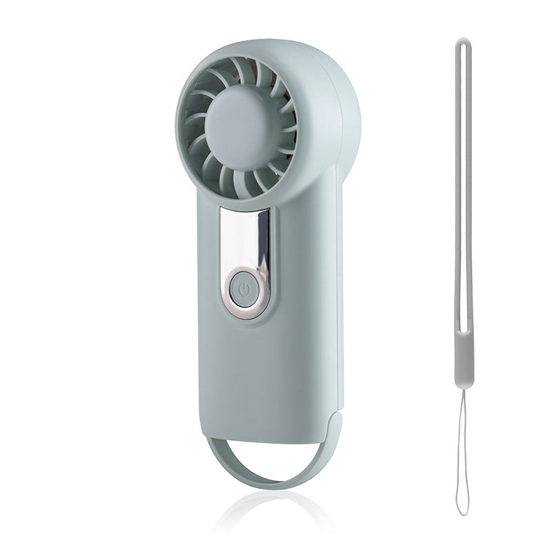 Ladies Portable Mini Fan with Handle USB Rechargeable Quiet Operation