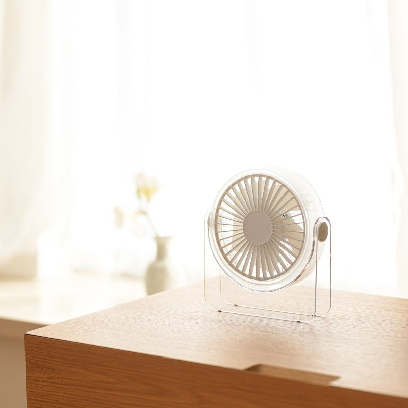 Portable USB Mini Fan with Adjustable Head Quiet Motor Compact Desk Fan