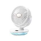 Portable Rechargeable Mini Fan Compact Lightweight Quiet Operation White