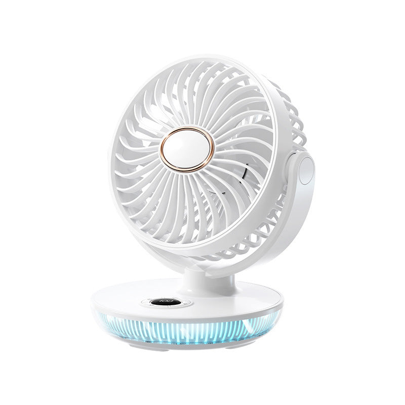 Portable Rechargeable Mini Fan Compact Lightweight Quiet Operation White
