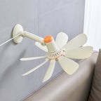 Wall Fan 12W Low Noise Powerful Motor Modern Design Easy Install