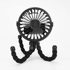 Harrow Portable Table Fan with Flexible Legs Rechargeable Battery Quiet Operation