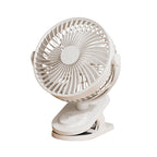 Portable Clip Fan USB Rechargeable 360-Degree Rotation Quiet Desk and Travel Fan