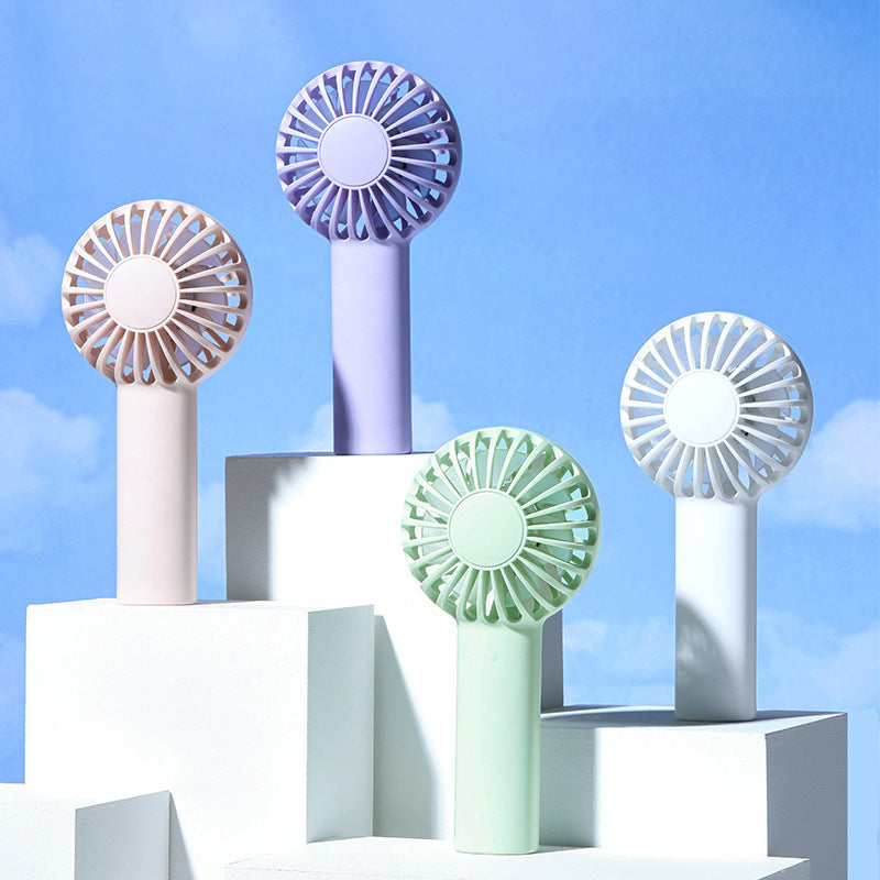 Portable Handheld Air Circulator Fan Rechargeable Battery Multiple Speeds Quiet Operation Compact Design
