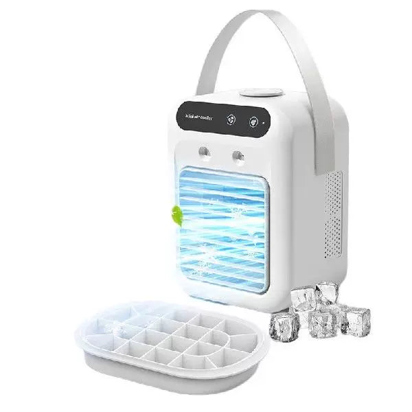 Compact Desktop Micro Air Cooler USB Powered Top-Fill Water Tank Removable Filter