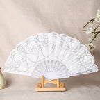 Ladies Elegant Lace Fan Lightweight Durable Stylish Accessory for Weddings and Parties