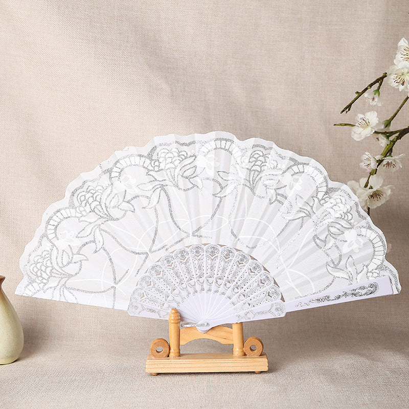 Ladies Elegant Lace Fan Lightweight Durable Stylish Accessory for Weddings and Parties