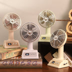 Women's Table Fan Energy Efficient Quiet Portable with Variable Speed Control and LED Display
