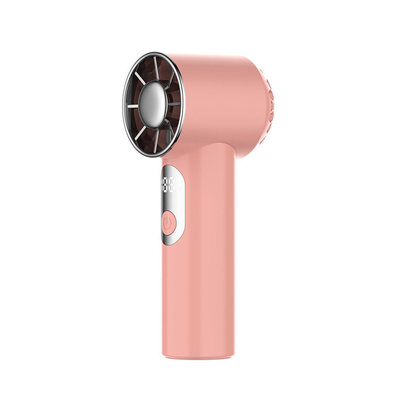 Handheld Portable Fan USB Rechargeable Stepless Speed Control Compact Lightweight