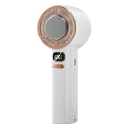Portable Rechargeable Cooling Fan with Adjustable Speeds and LED Display Compact Lightweight Battery-Powered