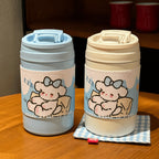 Women's Insulated Coffee Mug 350ml Spill-Proof Lid Hot and Cold Drink Tumbler