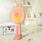 Portable Table Fan Battery Operated Compact Cordless with Multiple Speeds and LED Display