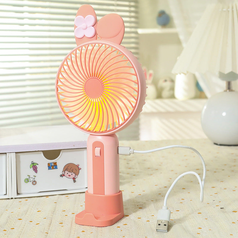 Portable Table Fan Battery Operated Compact Cordless with Multiple Speeds and LED Display