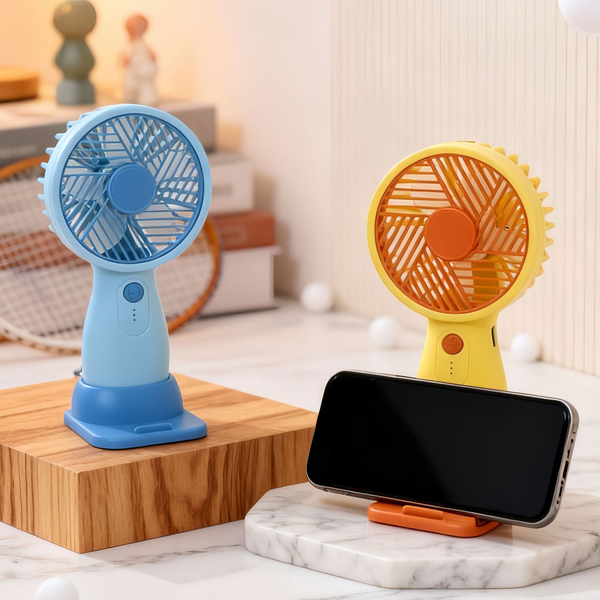 Portable USB Hand Fan with Swivel Head and Variable Speed Control Compact Personal Cooling