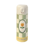 Women's Insulated Stainless Steel Water Bottle Leak-Proof Flip Top Floral Design