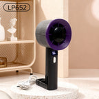 Portable Handheld Fan with Digital Display USB Rechargeable Quiet Cooling for Women