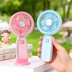 Portable Mini Fan USB Rechargeable Ergonomic Design Lightweight Compact for Women