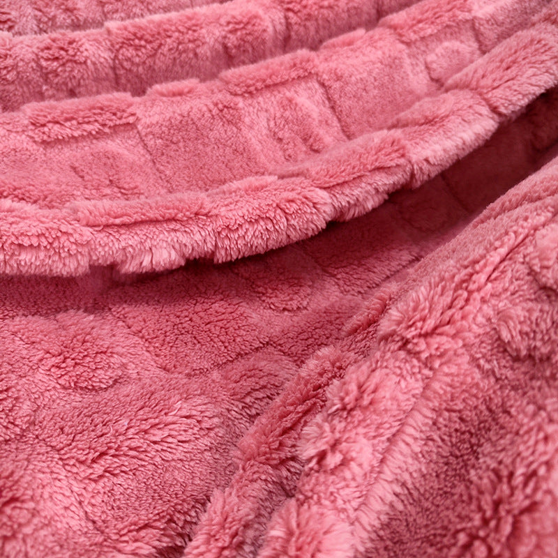 Brehn Women's Cozy Microfiber Blanket Thick Warm Quick Change Plaid Pattern