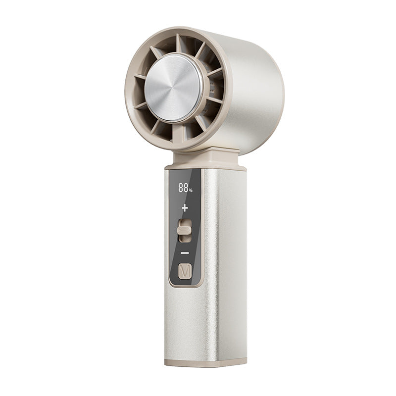 Portable Smart Air Circulator Fan Rechargeable Battery Adjustable Speed LED Display Compact Design