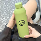 Women's Insulated Stainless Steel Water Bottle Double Vacuum Seal Fun Emoji Design
