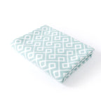 Harrow Women's Cozy Fleece Throw Blanket Patterned Geometric Design Soft Colors