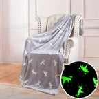 Unisex Sports Fleece Blanket Soft Cozy Throw with Bright Colorful Sports Ball Design