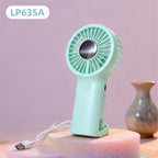 Portable Handheld Fan for Women USB Rechargeable Ergonomic Design Lightweight Personal Fan