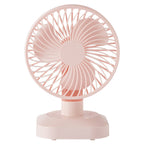 Portable Table Fan USB Rechargeable Multiple Speed Levels Compact Quiet Operation