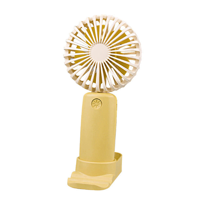 Harrow Portable LED Handheld Fan Rechargeable Battery Adjustable Speeds Compact Design