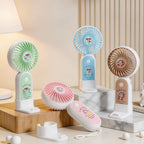 Portable USB Desk Fan Compact Lightweight Quiet Operation Fun Design for Office Home Travel