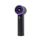 Women's Portable Hand Fan with Digital Display and Adjustable Speed Battery Operated