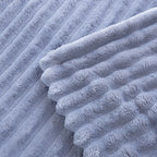 Women's Plush Microfiber Blanket Textured Surface Soft Cozy Throw Neutral Colors