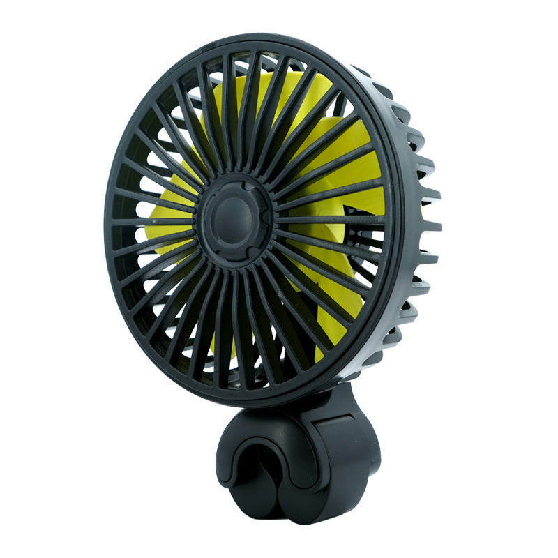 Harrow Dual-Head Car Air Circulation Fan Adjustable Portable Dashboard Mount