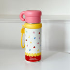 Unisex BPA-Free Plastic Water Bottle Leak-Proof Fruit Design with Carry Handle