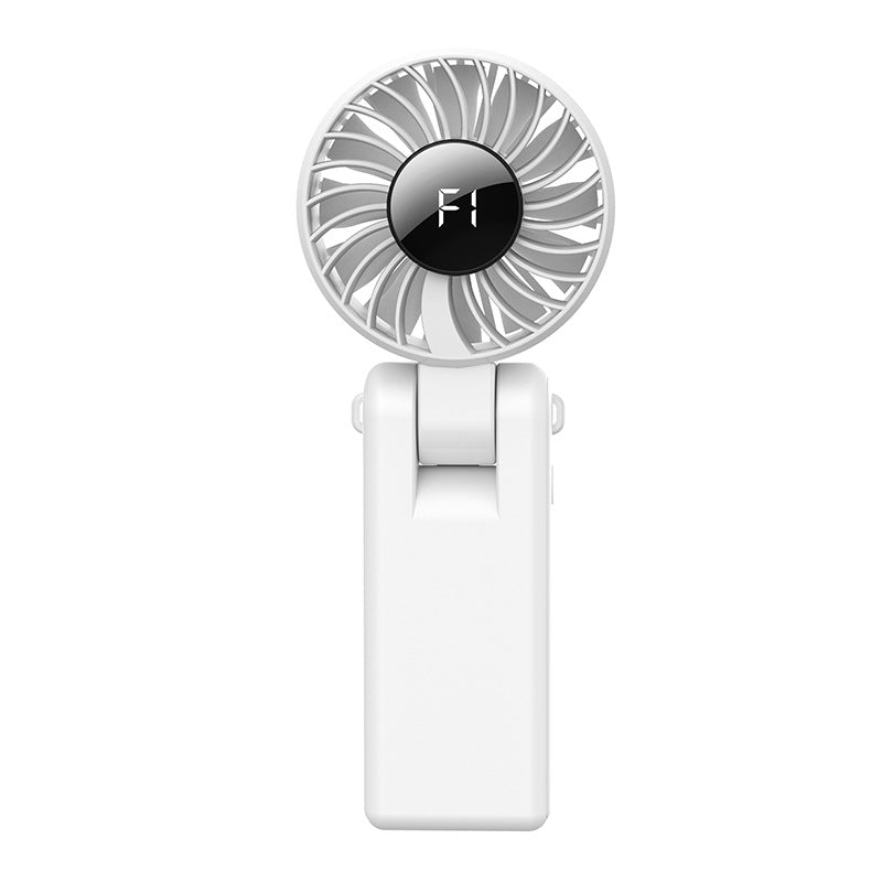 Portable Table Fan Foldable Design Clip-On Battery Operated with LED Display for Personal Use