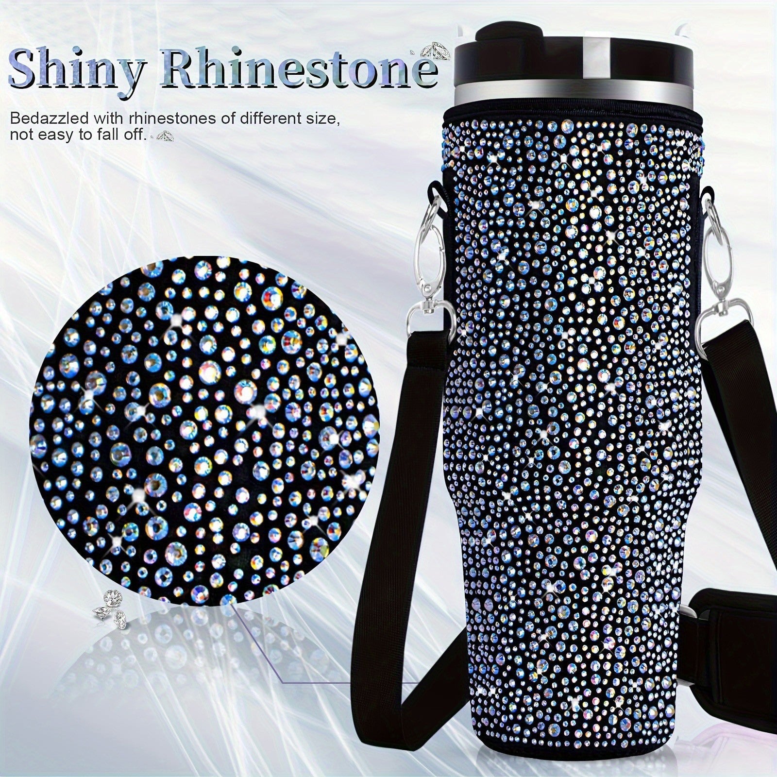 Women's Insulated Water Bottle with Versatile Carrying Bag Durable and Stylish Design