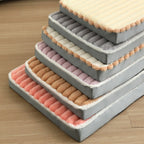 Dog Bed Plush Soft Top Non-Slip Base Breathable Filling Comfortable Pet Mattress