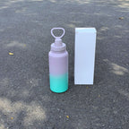 Women Sporty Water Bottle BPA-Free Plastic Non-Slip Surface Compact Size Dishwasher Safe