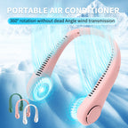 Portable Neck Fan Lightweight Ergonomic Design Adjustable Speed for Women