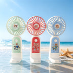 Cartoon Character Mini Portable Fan Rechargeable Battery Lightweight