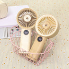 Portable USB Hand Fan for Women with Powerful Battery, 3 Speeds, USB Rechargeable, Compact Handheld Cooling Fan
