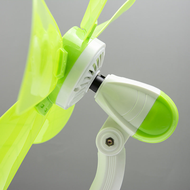 Leaf-Shaped Desk Fan Adjustable Speed Compact Portable Cooling Fan