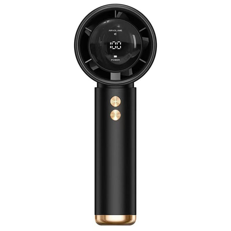 Bladeless Handheld Fan Compact Portable Battery Operated LED Display Quiet Operation