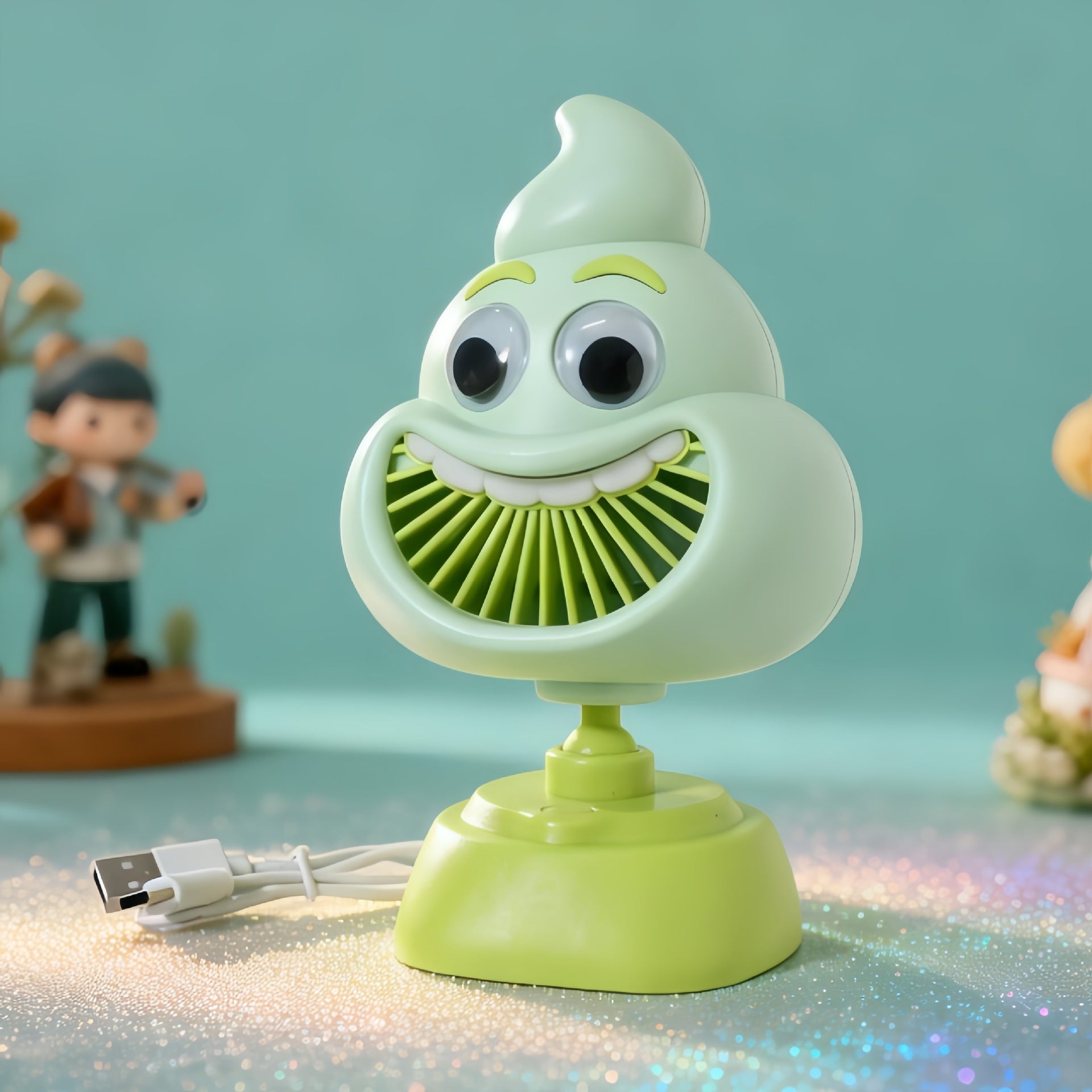Portable USB Table Fan Compact Quiet Operation for Home Office Use