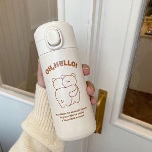 Women’s Insulated Thermos Bottle Leak-Proof Flip Top with Animal Design, Reusable and Ergonomic