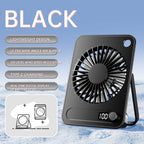 Portable Fan for Women Digital Speed Control Type-C Charging Lightweight