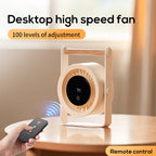Portable Digital Fan with LED Display Quiet Operation Variable Speeds Lightweight Compact Design